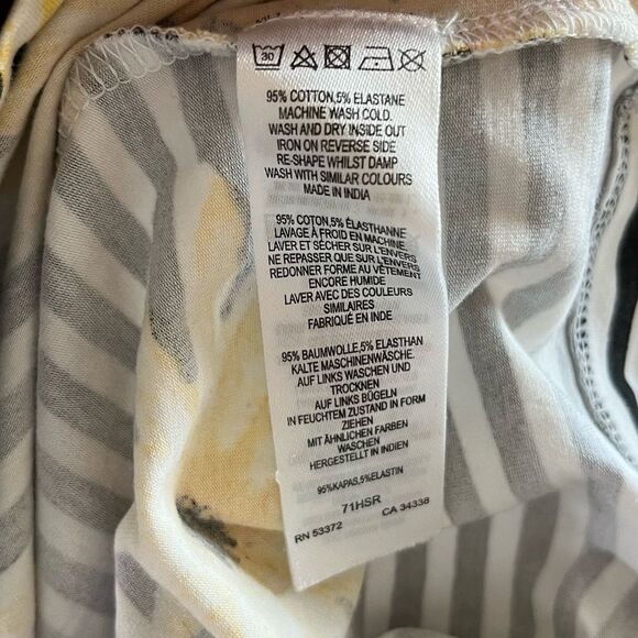 French Connection Sunflower Striped Jersey Mini Dress - Picture 4 of 4